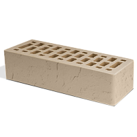 Маркинский кирпич лицевой 1НФ светло-бежевый скала