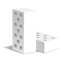 Кирпич силикатный полнотелый Novoblock Новоблок 2,1 НФ белый