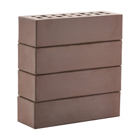 Клинкер ЛСР фасадный 0,7 NF коричневый "Мюнхен" гладкая