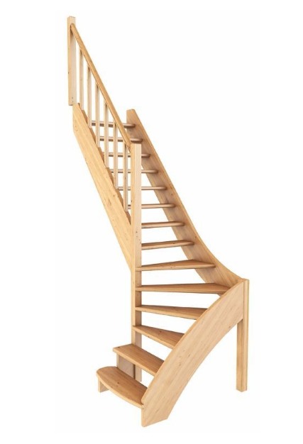 Лестница ЛС-07м/5 без подступенков Л бук