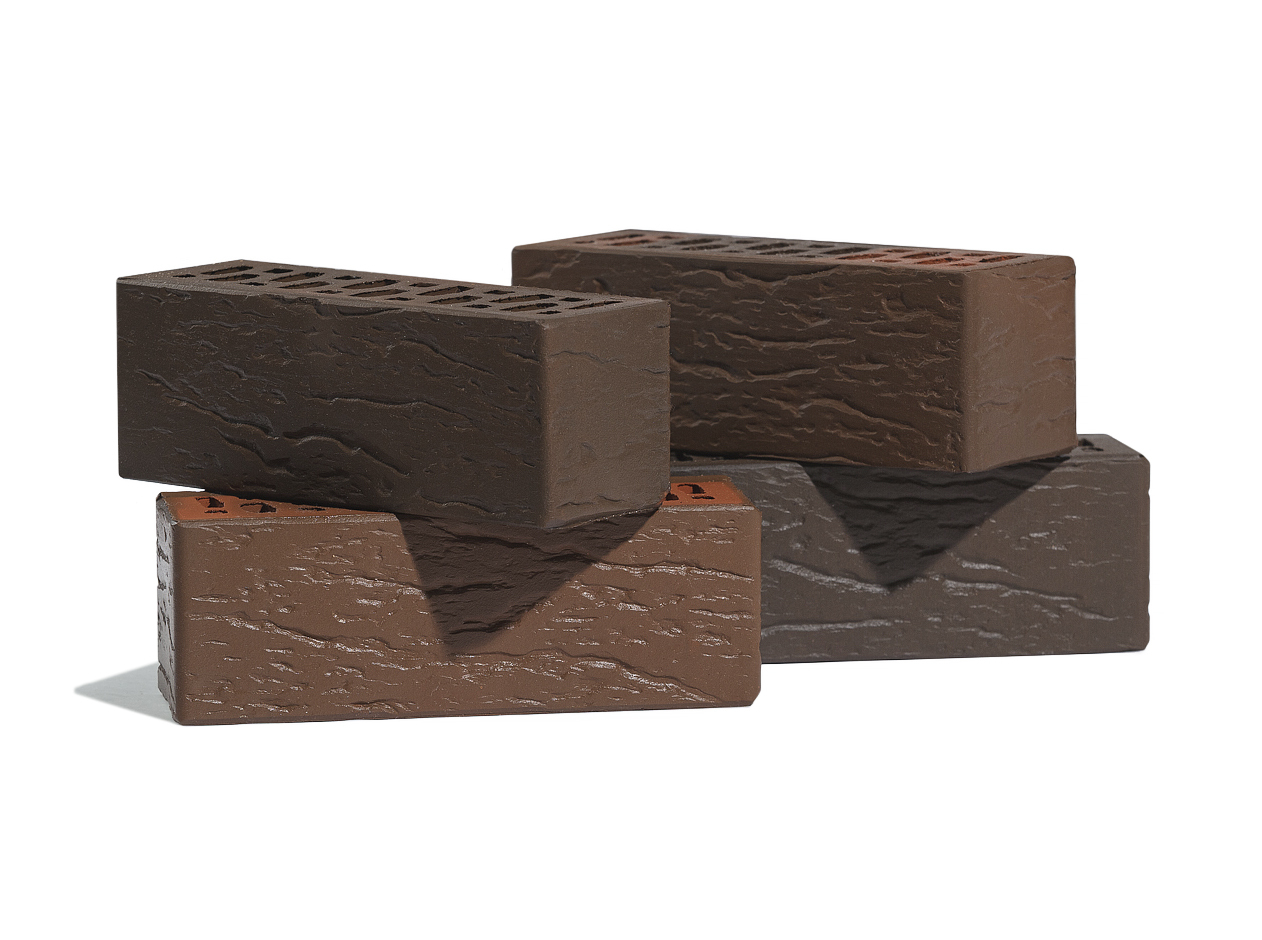 Кирпич лицевой Volgabrick Флеш Руст 0,9НФ 