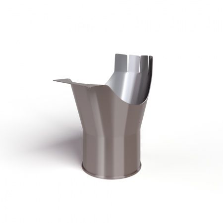 Воронка выпускная D125/90 GS RAL8017