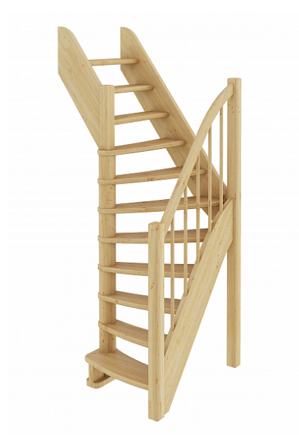 Лестница ЛС-91м без подступенков Л бук