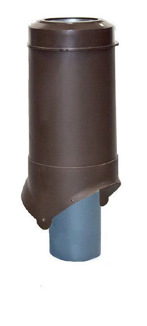 Выход канализации Pipe-VT 110/125 NEW изолированный коричневый