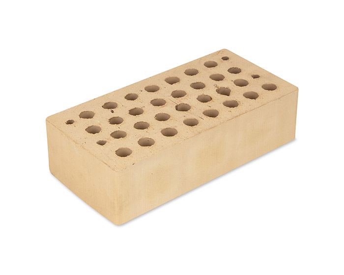 Высокопустотный рядовой кирпич желтый 1НФ