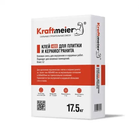 Клей для плитки и керамогранита Kraftmeier 400