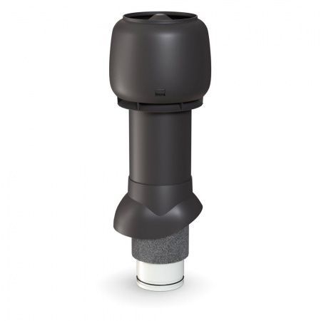 Выход вытяжки изолированный с колпаком Ø125/Ø160/500 мм коричневый