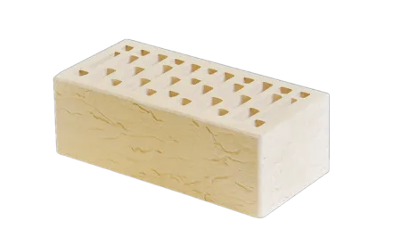 Маркинский кирпич лицевой 1.4НФ светло-бежевый риф