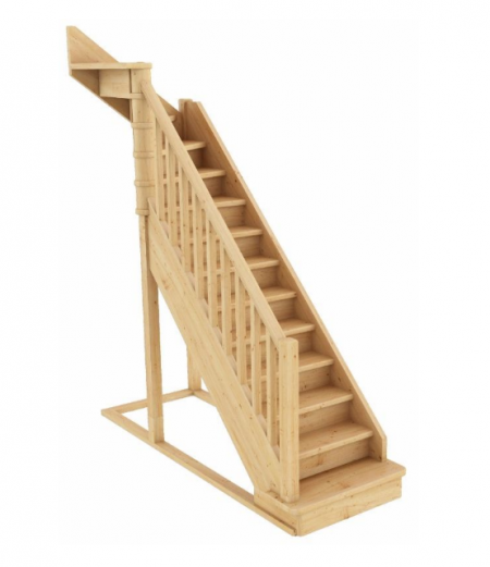 Лестница ЛС-215м с подступенками Л бук