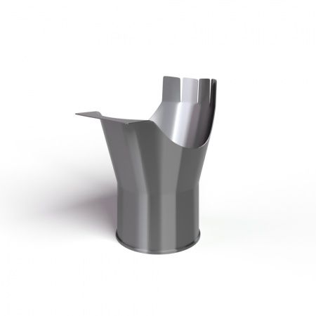 Воронка выпускная D125/100 RAL9005