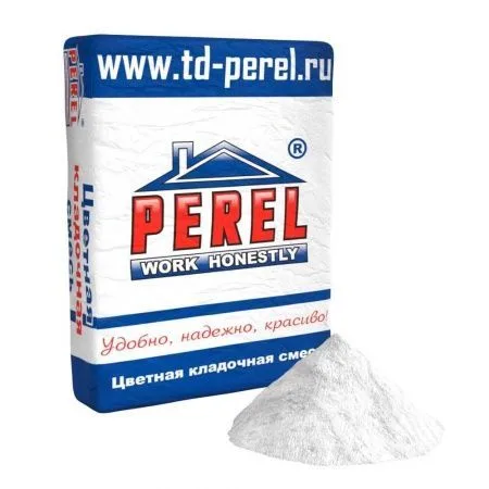 Смесь кладочная цветная Perel VL супер-белый 0201 50 кг
