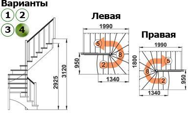 Лестница К-003м