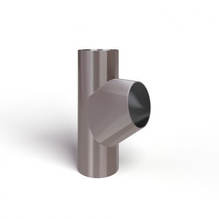 Тройник трубы D100 RAL8017