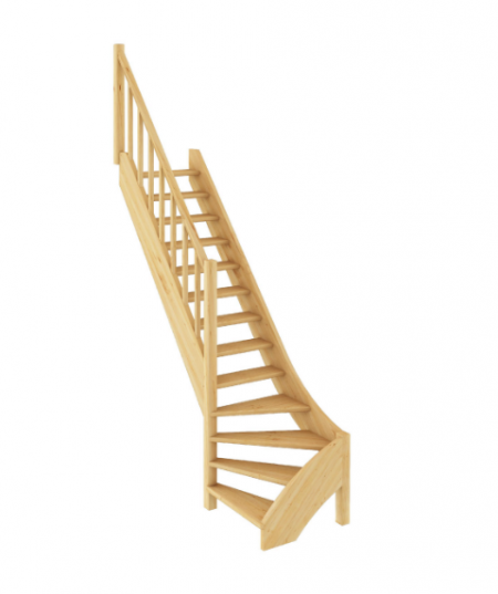 Лестница ЛС-07м/1 без подступенков Л бук