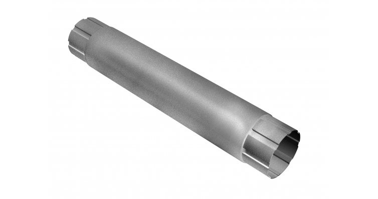 Круглая труба соединит. 1м Aluzinc 125*90мм