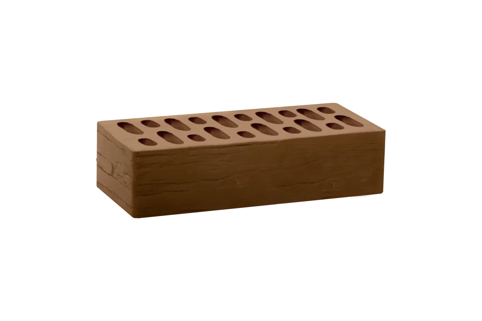 Челнинский кирпич керамический 1НФ шоколад дикий камень