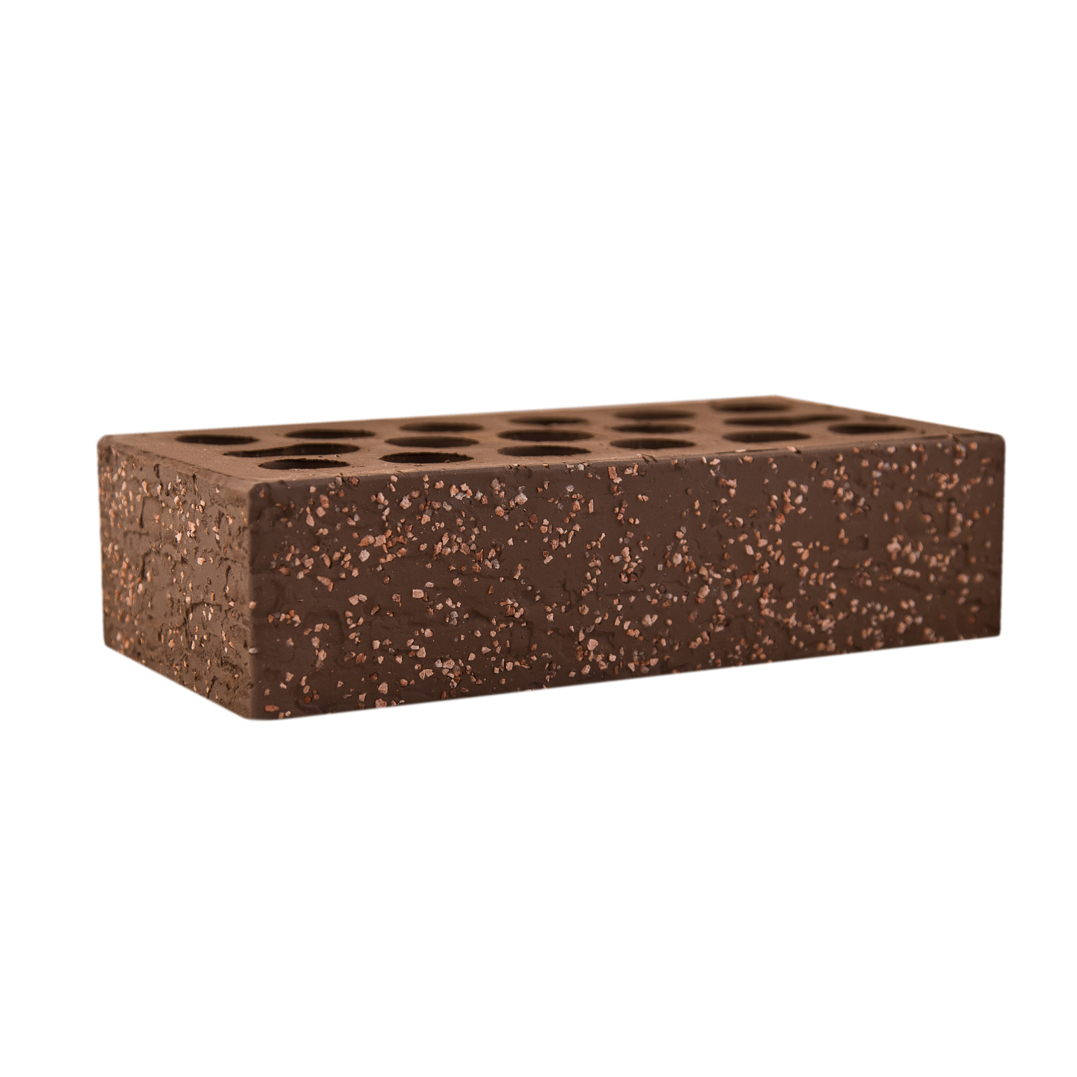 Керма Премиум кирпич лицевой 1НФ коричневый Brown Granite