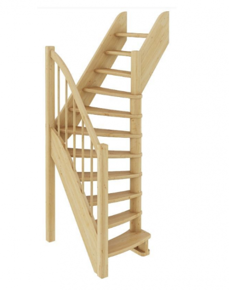 Лестница ЛС-91м без подступенков П бук