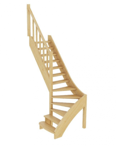 Лестница ЛС-07м/4 без подступенков Л бук