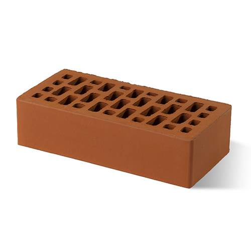 Кирпич Braer лицевой керамический 1НФ красный гладкий