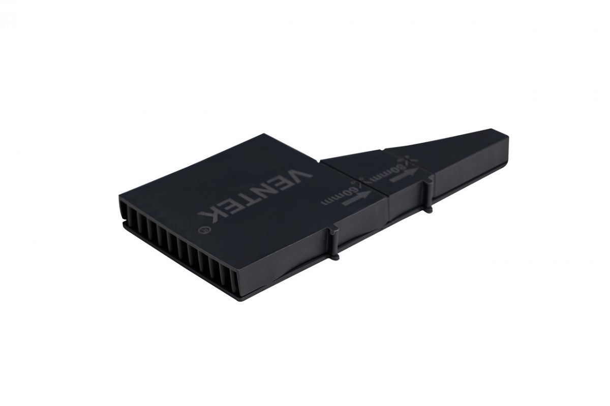 Венткоробка для кирпича Ventek Универсальный формат черная