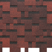 Гибкая черепица Docke Eurasia Лабиринт Красный